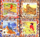 Preview: Elfenbeinküste  2003  10 Blöcke  **  Vögel aus aller Welt