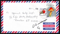 Antigua und Barbuda  1996  1 Brief mit Pilzfrankatur  gelaufen  (05 A)