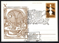 Polen  1972  1 Ganzsache mit Pilzstempel