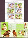 Kongo  2006  6 W. + 1 Bl.  **  Eulen / Baden Powell