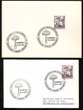 Österreich  1965  2 Karten mit 4 Pilzstempel  (11 A)