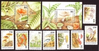 Antigua und Barbuda  1989  8 W. + 2 Bl.  **  Pilze