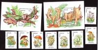 Antigua und Barbuda  1992  8 W. + 2 Bl.  **  A  Pilze