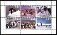 Karakalpakia  1998  6 Werte  **  KLB  Pinguine