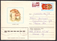 Sowjetunion  1982  1 Brief gelaufen  Zudruck: Steinpilz  (19)