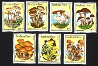 Burkina Faso  1985  7 Werte  **  Pilze