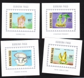 Burkina Faso  1996  4 Blöcke  **  B  Pilze