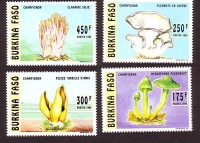 Burkina Faso  1996  4 Werte  **  A  Pilze