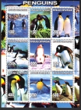 Zentralafrika  2000  9 Werte  **  KLB  Pinguine