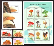 Gambia  1997  13 W. + 1 Bl.  **  A  Pilze
