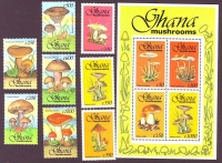 Ghana  1993  15 W. + 2 Bl.  **  A  Pilze