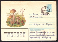 Sowjetunion  1979  1 Ganzsache gelaufen  Zudruck: Birkenpilze  (31)