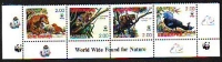 Bashkirien  2000  4 Werte  **  ZD  Wildtiere  WWF