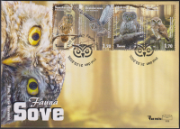 Bosnien - Herzogowina  2025  4 Werte auf  1 FDC   Eulen