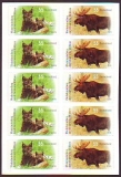 Bundesrepublik Deutschland  2012  10 Werte  **  MH  Nordelch / Luchs