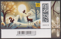 Bundesrepublik  2025  1 Wert  **  Waldtiere