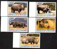 Burundi  2022  5 Werte  **  Nashörner