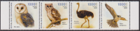Zentralafrika  2025  4 Werte  **  ZD  Heimische Vögel