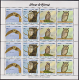 Dschibuti  2025  16 Werte  **  KLB  Eulen