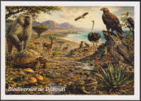 Preview: Dschibuti  2026  1 Wert auf  1 Maximumkarte  Fauna / Flora