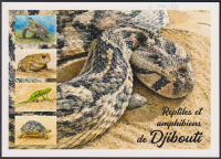 Preview: Dschibuti  2026  4 Werte auf  1 Maximumkarte  Reptilien