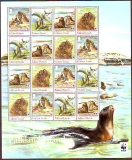 Falklandinseln  2011  16 Werte  **  KLB  Mähnenrobbe  WWF