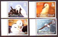 Falklandinseln  2021  4 Werte  **  Schwarzbauchalbatrosse