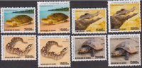 Guinea  2024  8 Werte  **  Schildkröten / Schlange / Krokodil