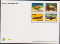 Guinea  2025  4 Werte auf  1 Maxikarte  Reptilien