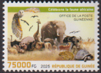 Guinea  2025  1 Wert  **  Wildtiere / Pilze