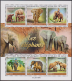 Guinea  2025  6 Werte  KLB  **  Elefanten