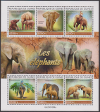 Guinea  2025  6 Werte  KLB  **  Elefanten