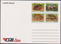 Guinea - Bissau  2026  4 Werte auf  1 Maximumkarte  Frösche