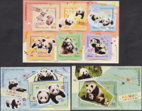 Hongkong  2025  6 W. + 2 Bl.  **  KLB  Pandabären