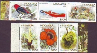 Indonesien  2019  6 Werte  **  2 ZD  Tiere / Pflanzen
