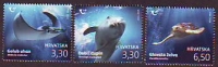 Kroatien  2021  3 Werte  **  Tümmler / Rochen / Schildkröte