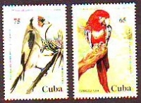 Kuba  1994  2 Werte  **  Vögel