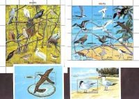 Malediven  1993  24 W. + 2 Bl.  **  2 KLB  Seevögel