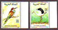 Marokko  1991  2 Werte  **  Bienenfresser / Storch
