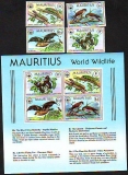 Mauritius  1978  4 W. + 1 Bl.  **  Bedrohte Tiere  WWF