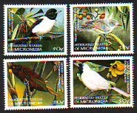 Mikronesien  1998  4 Werte  **  Seltene Vögel