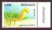 Monaco  2021  1 Wert  **  Seepferdchen