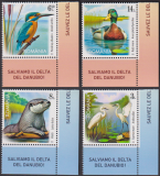 Rumänien  2025  4 Werte  **  Vögel / Bieber