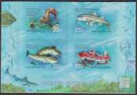 Rußland  4 Werte  **  ZD  Heimische Fische