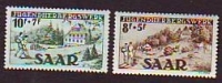 Saarland  1949  2 Werte  **  Jugendherbergswerk