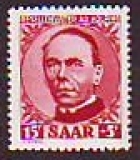 Saarland  1950  1 Wert  **  Adolf Koiping