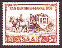 Saarland  1950  1 Wert  **  Briefmarkenausstellung