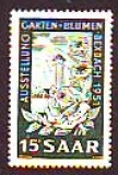 Saarland  1951  1 Wert  **  Garten und Blumen