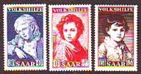 Saarland  1952  3 Werte  **  Gemälde 3