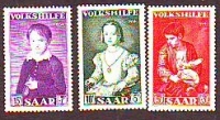 Saarland  1954  3 Werte  **  Gemälde 5